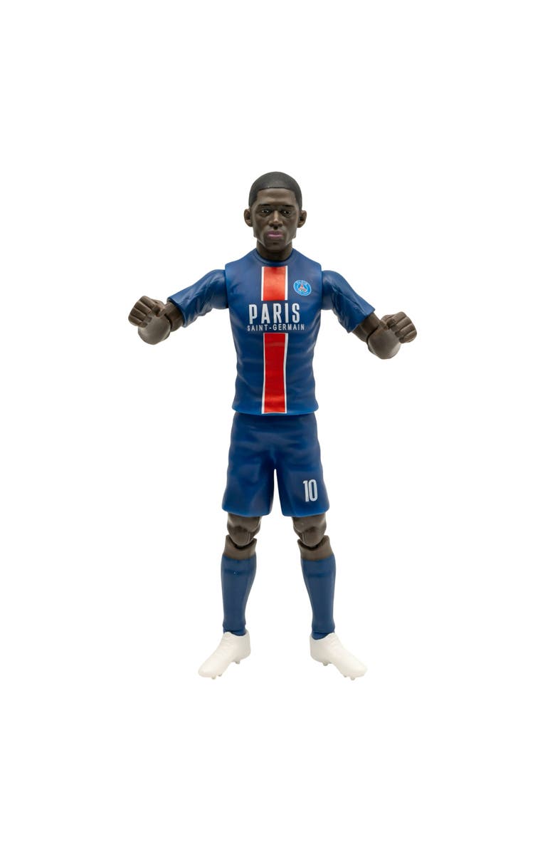 Banbo Toys Sockers Paris Saint-Germain Ousmane Dembele 8" Soccer Action Figure, Alternate, color, Blue