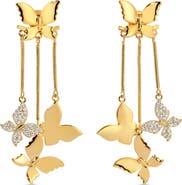 EYE CANDY LOS ANGELES Lihua Butterfly Drop Earrings