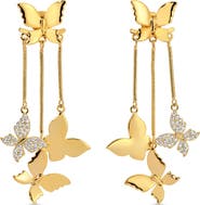 EYE CANDY LOS ANGELES Lihua Butterfly Drop Earrings