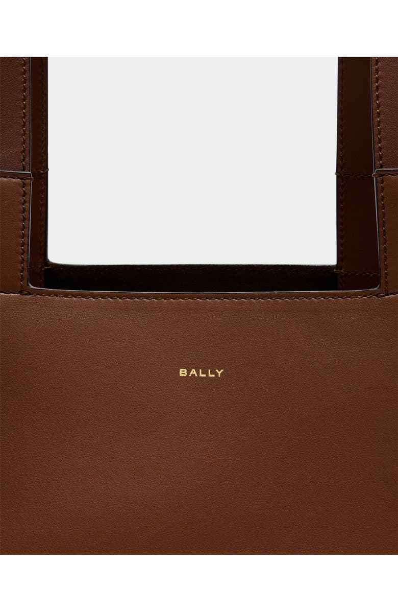 Bally Easy Bally Tote Bag in Leather and Plain Finish, Alternate, color, Brown
