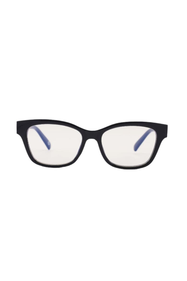 Pony Sunglasses, Main, color, Gloss Black - Clear Lens