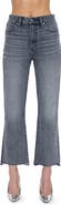 Pistola Ally Raw Step Hem High Waist Crop Bootcut Jeans