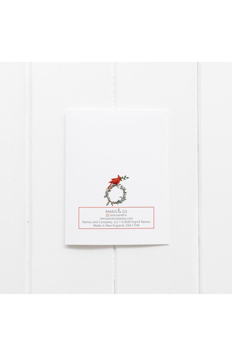 Ramus & Co Winter/Holiday Greeting Card Pack Sets (3 ct) Raccoon Family Wreath, Alternate, color, Multi-Pack