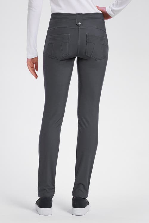 Anatomie Skyler Cozy Fleece-lined Travel Pant In Gray