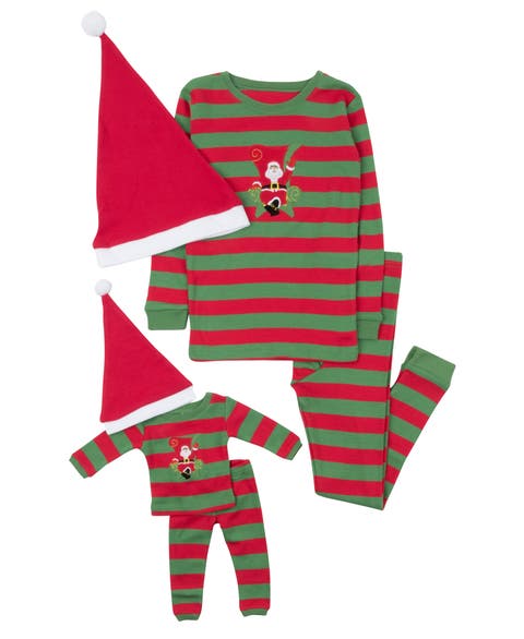 Girls 2-pc. Cotton Pajamas with Matching Doll Accessory -  Holiday Prints/Solids (Toddler, Little Kid & Big Kid)