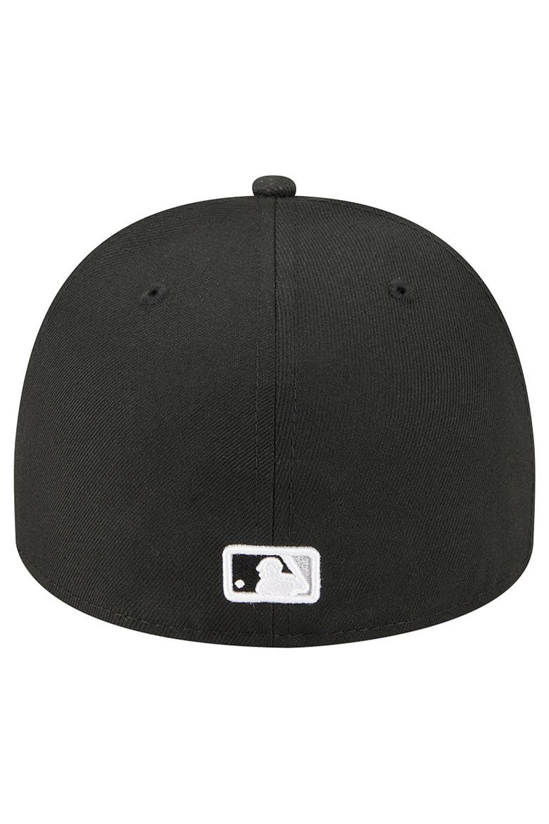 Men's New Era Black Chicago White Sox Cartoon A-Frame 59FIFTY Fitted Hat, Alternate, color, Black