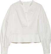 Proenza Schouler Grayson Cotton Stretch Poplin Top