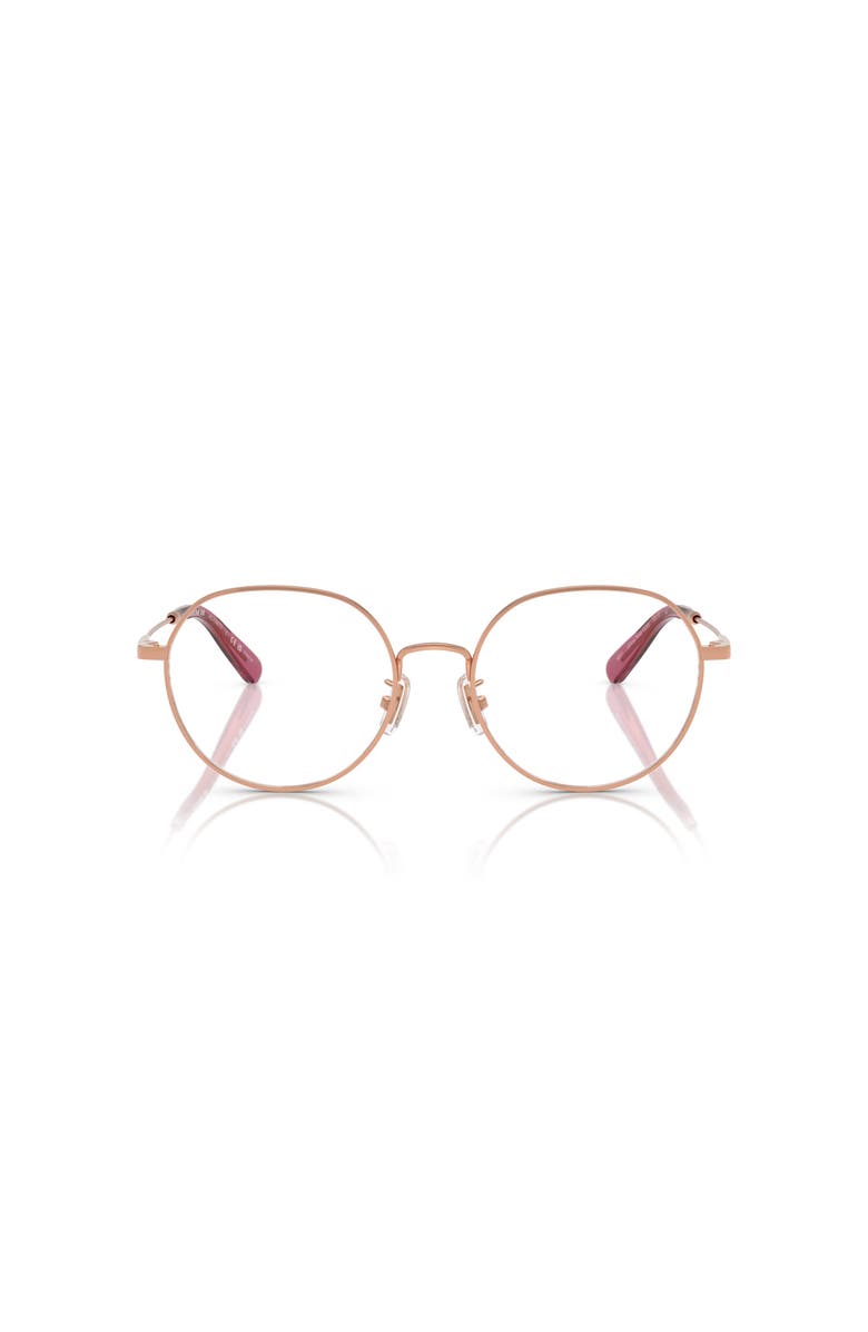 COACH 53mm Irregular optical glasses, Alternate, color, Gold