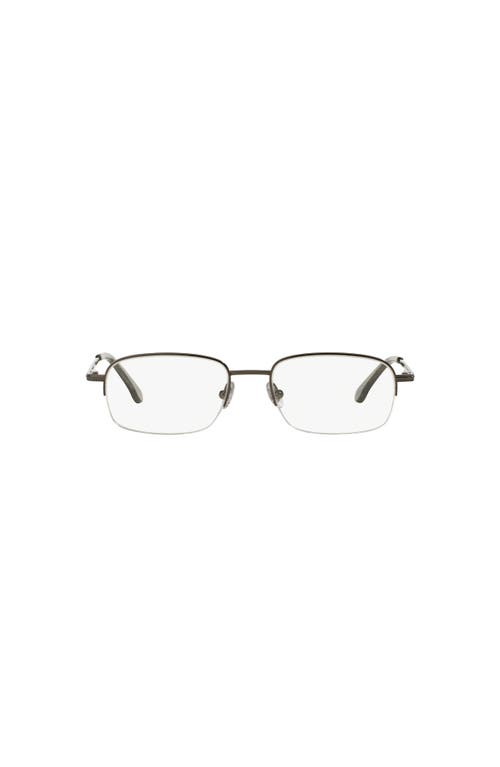 Brooks Brothers 52mm Rectangle Optical Glasses In Gray