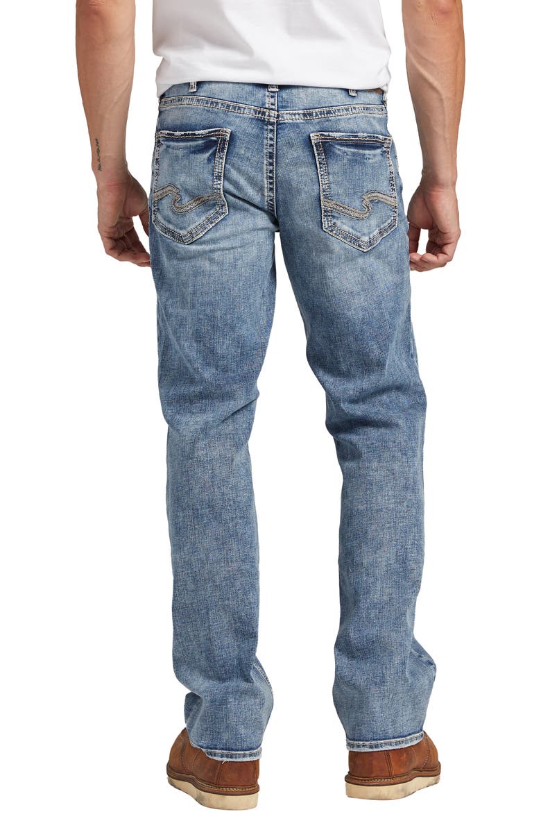 Silver Jeans Co. Zac Relaxed Fit Straight Leg Jeans, Alternate, color,