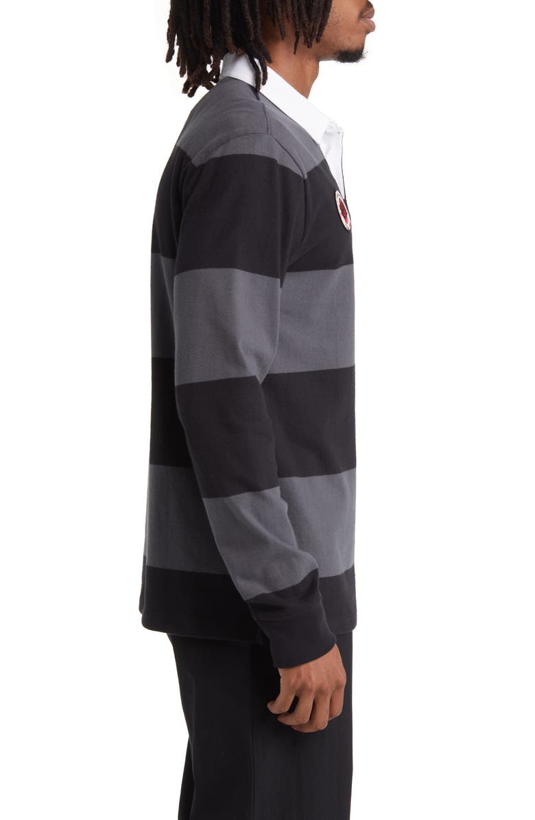 Vans Desert Hi Stripe Long Sleeve Rugby Polo, Alternate, color, 