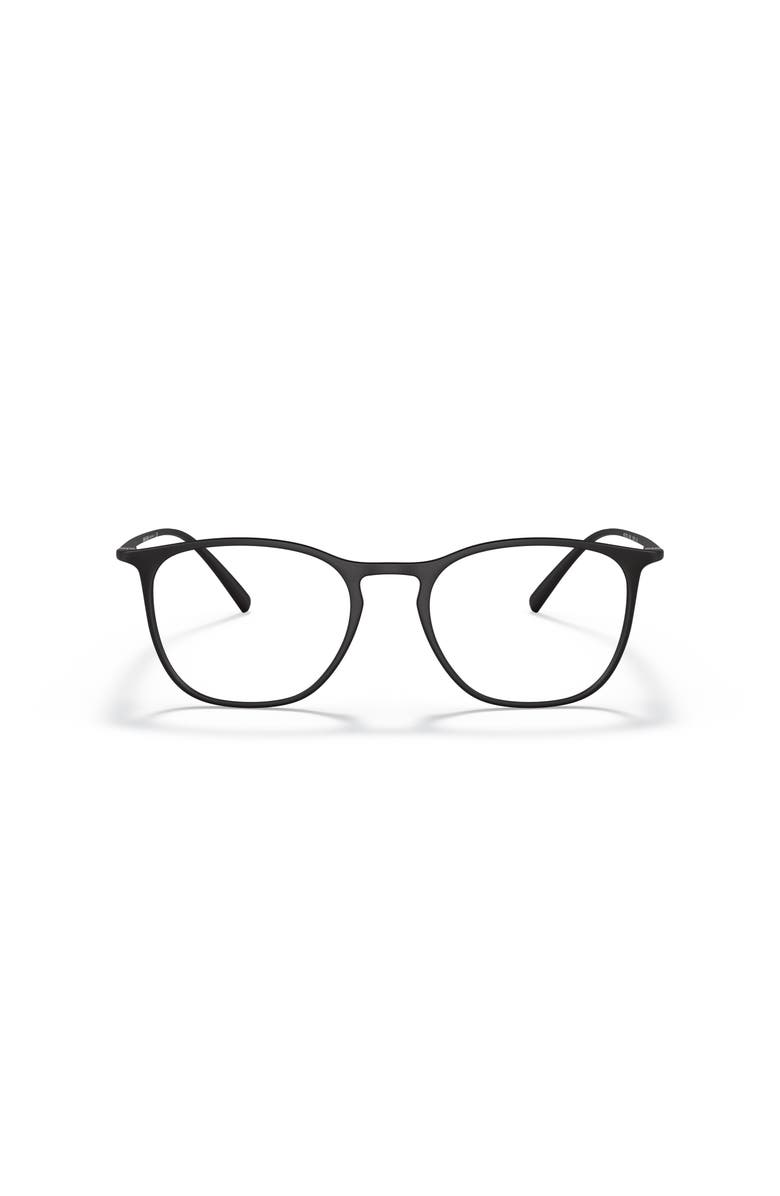 Giorgio Armani 53mm Square optical glasses, Alternate, color, Black
