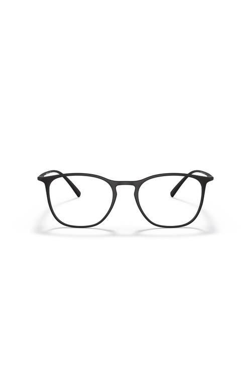 Giorgio Armani 53mm Square Optical Glasses In Black