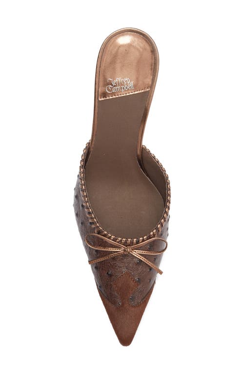 Jeffrey Campbell Clara Pointed Toe Pump In Brown