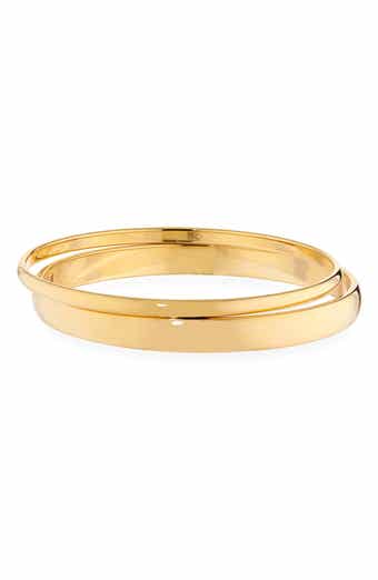 Set of 2 Demi Fine Bangle Bracelets