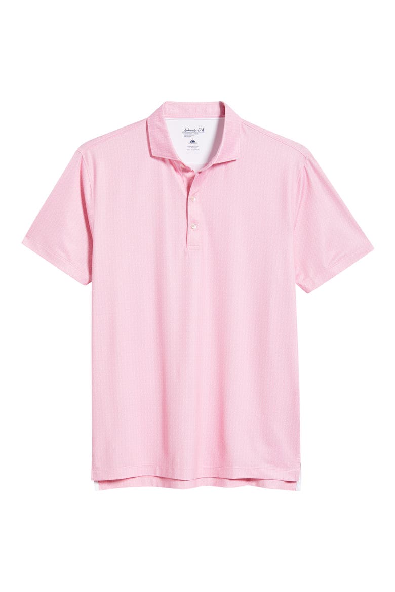 Shell Performance Jersey Polo, Alternate, color, PINK LEMONADE