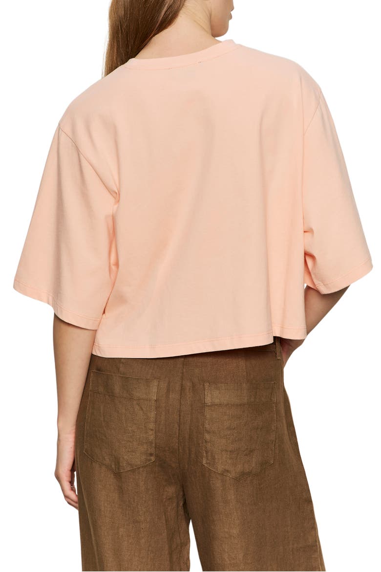 Belle Oversize Organic Cotton T-Shirt, Alternate, color, WASHED SALMON PINK