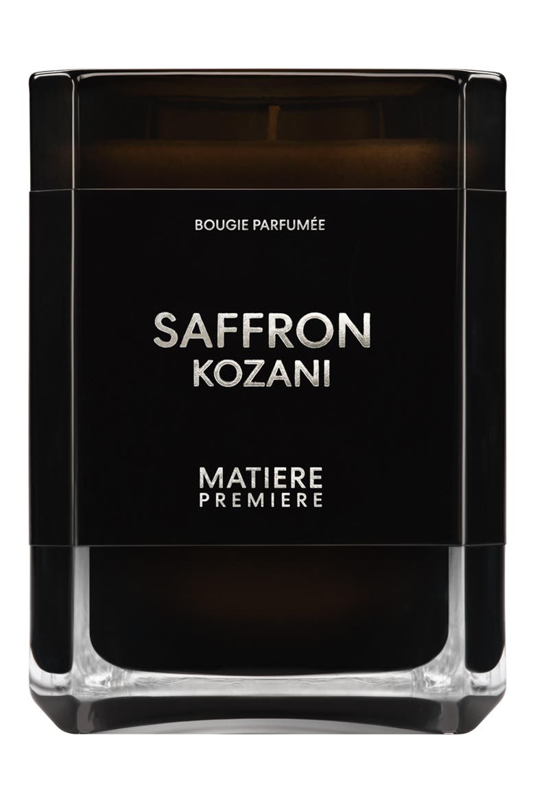 Saffron Kozani Scented Candle, Main, color, NO COLOR