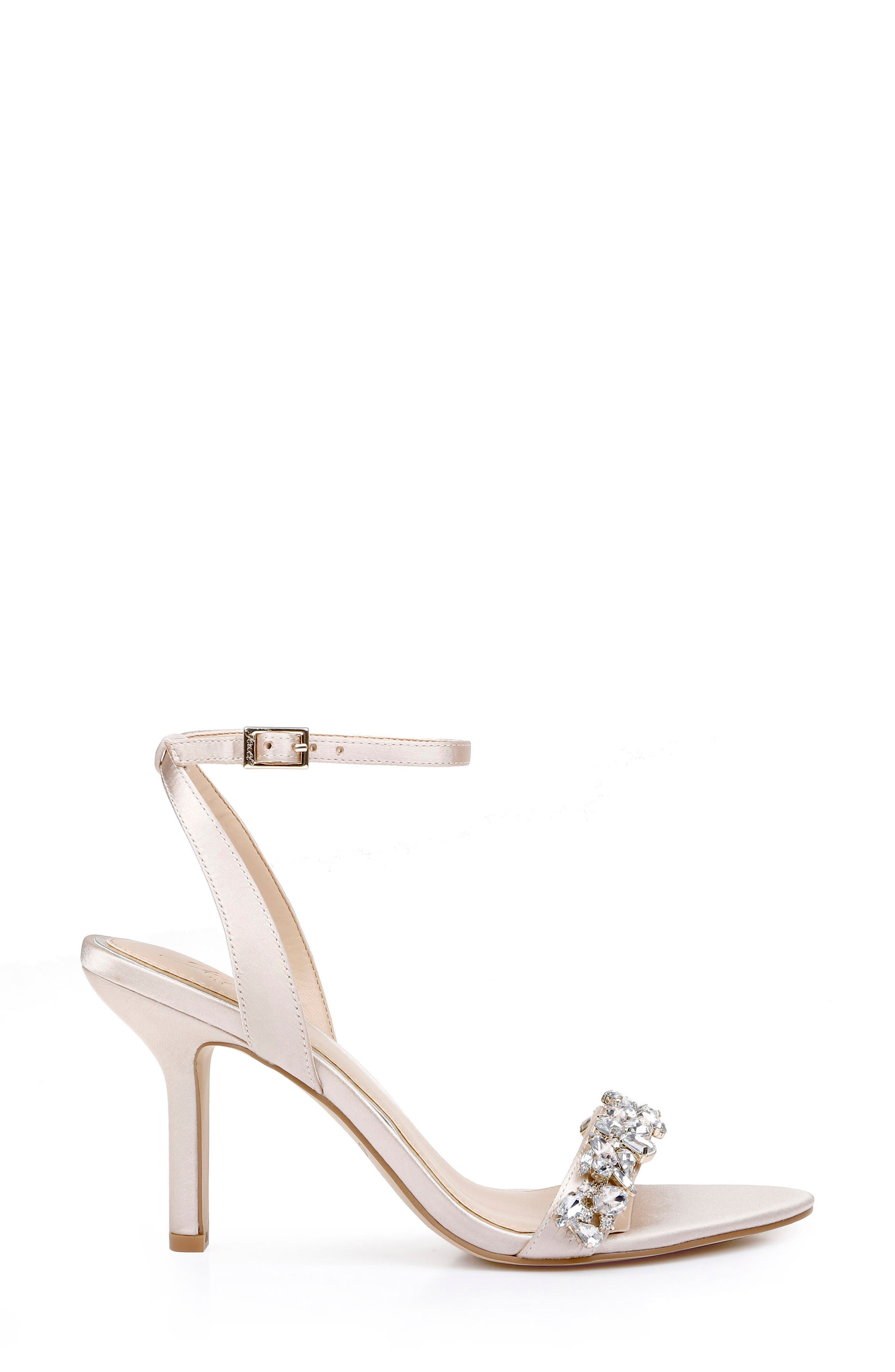Ojai Crystal Ankle Strap Sandal, Alternate, color, CHAMPAGNE SATIN