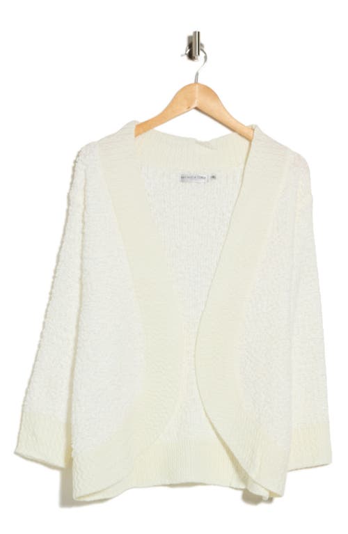 Patrizia Luca Drape Front Cardigan In White