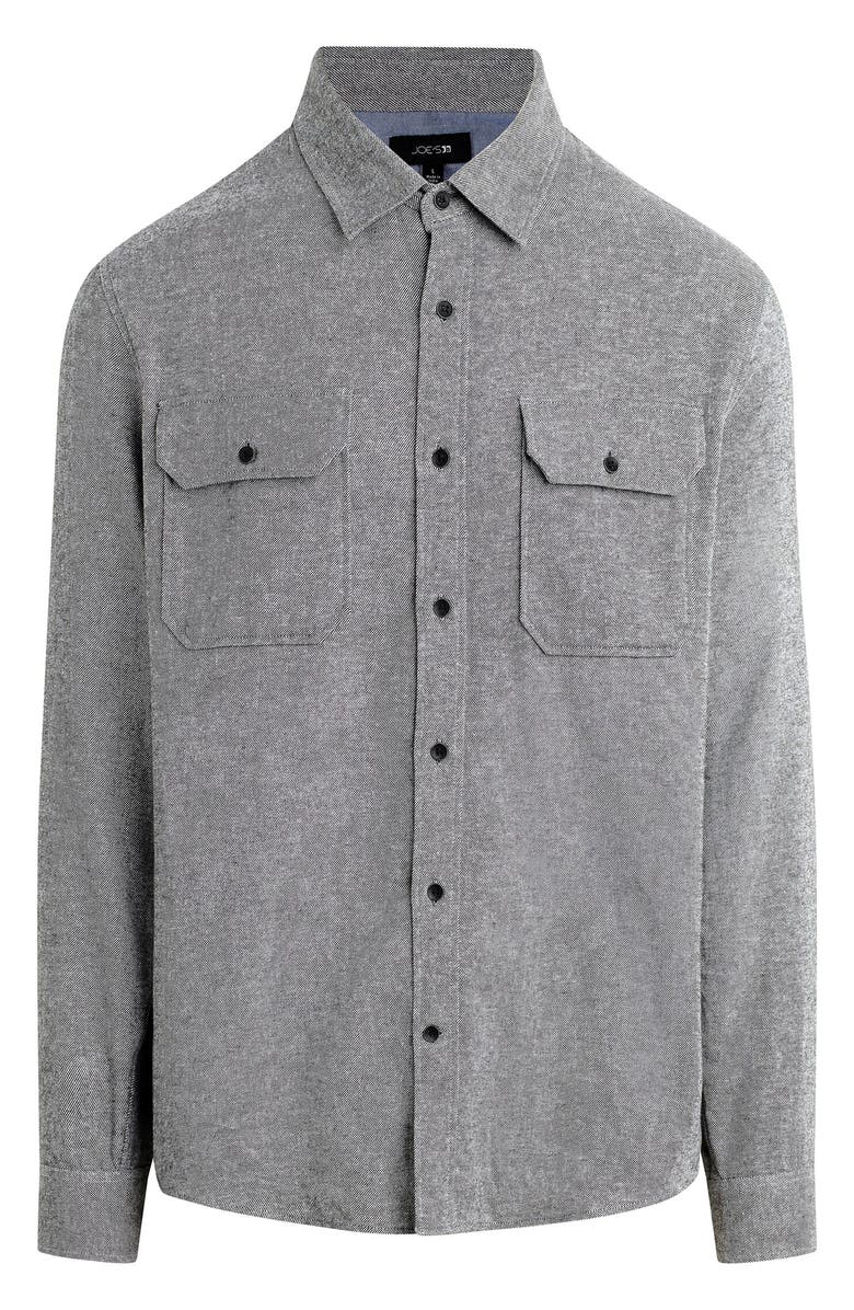 Joe's Chester Flannel Button-Up Shirt, Alternate, color, Heather Grey