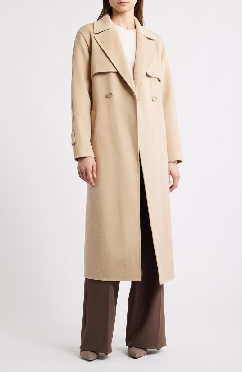 Elie Tahari The Ren Wool Trench Coat, Alternate, color,