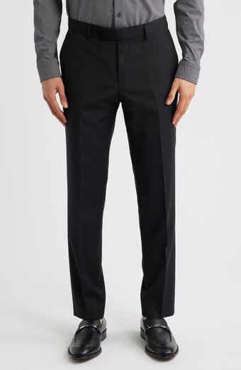 George Flat Front Wool Suit Pants