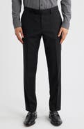 BOSS George Flat Front Wool Suit Pants