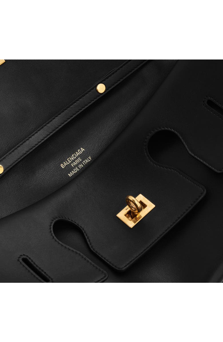 Balenciaga Bel Air Leather Clutch, Alternate, color,