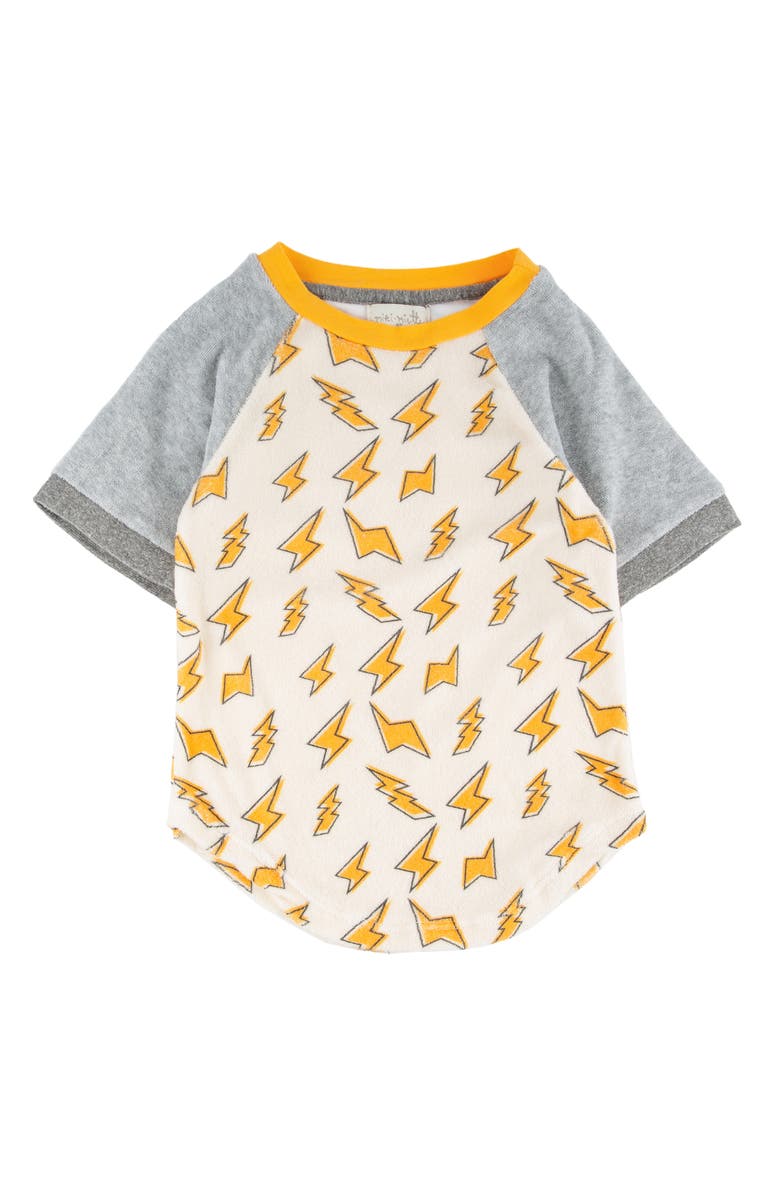 Miki Miette Kids' Bradley Bolt T-Shirt, Main, color, Grey