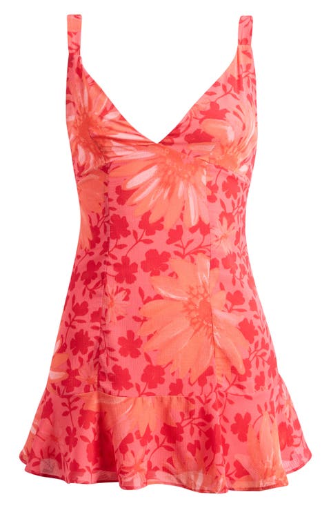 Heat of the Moment Floral Tiered Minidress