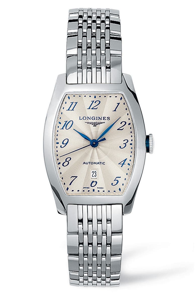 Evidenza Automatic Bracelet Watch, 26mm x 30.6mm, Main, color, SILVER