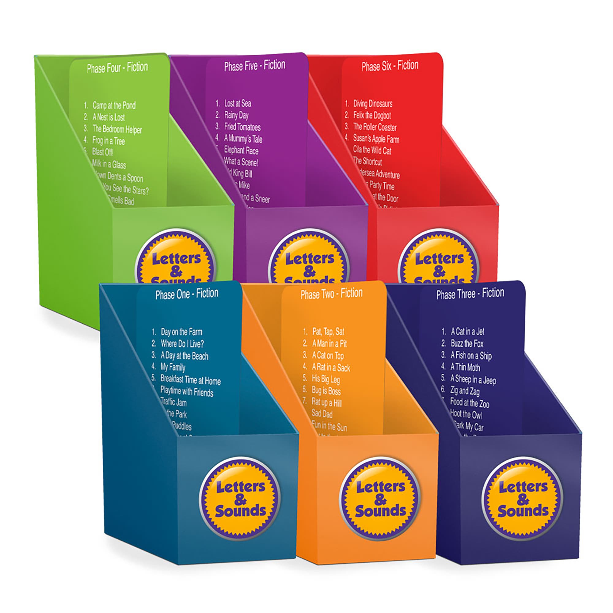 Junior Learning Decodable Reader Holders in Multicolored 