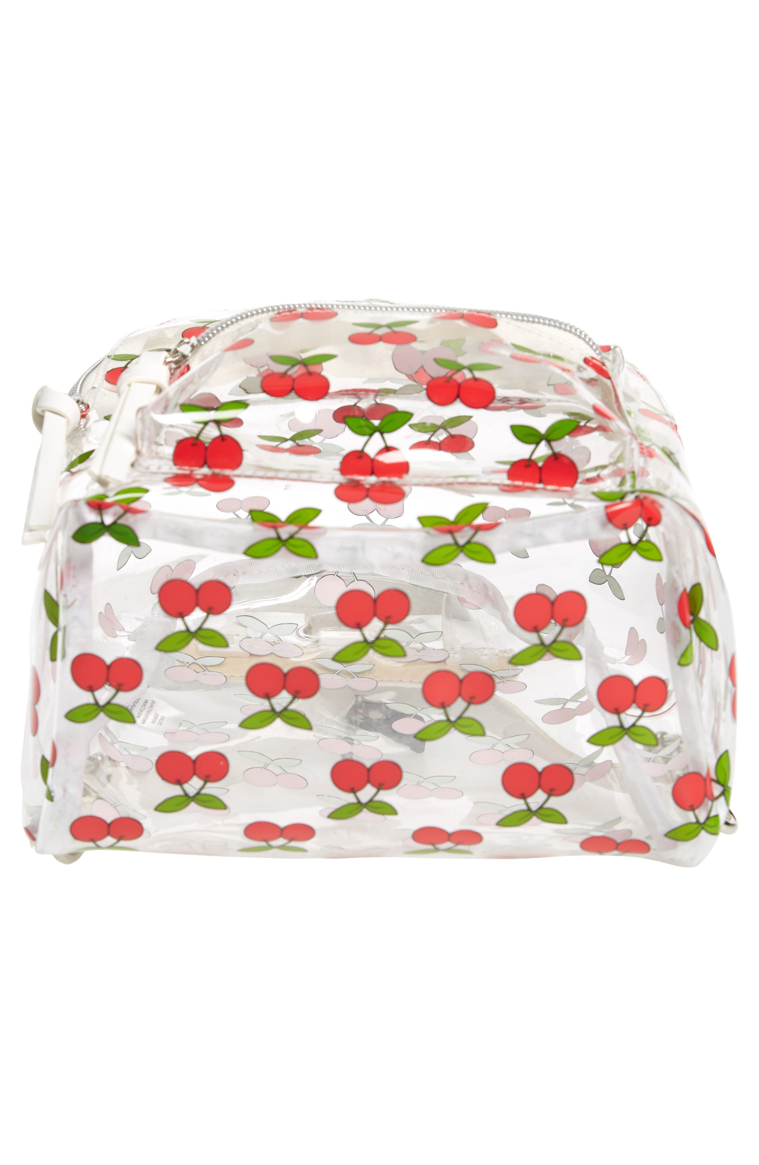 BP. Transparent Cherry Print Mini Convertible Backpack, Alternate, color, 