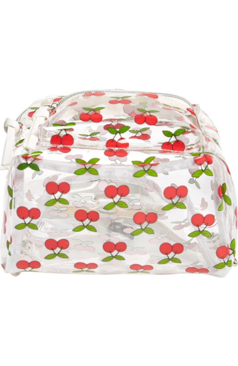 BP. Transparent Cherry Print Mini Convertible Backpack, Alternate, color,