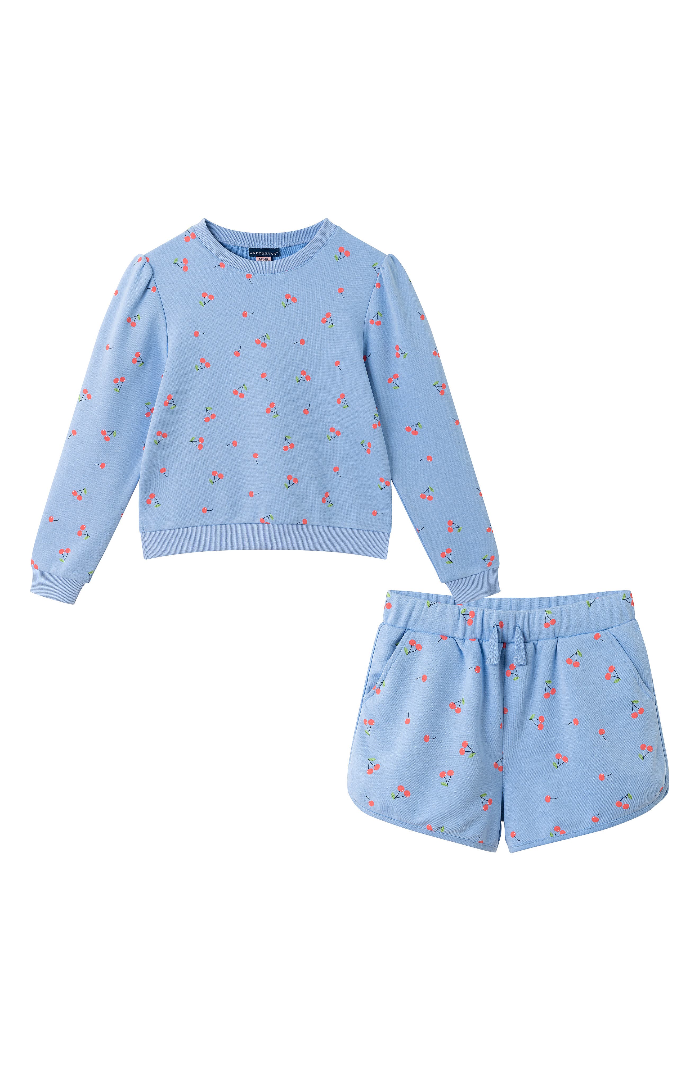 Andy & Evan Kids' Long Sleeve Pullover & Shorts Set