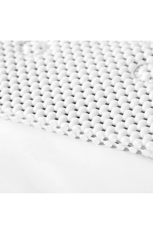 J&v Textiles J And V Textiles Nonskid Double Foam Bath Mat In White