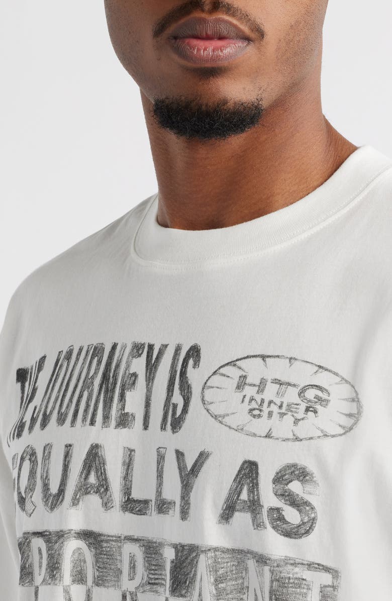 HONOR THE GIFT Traveled Journey Graphic T-Shirt, Alternate, color, White