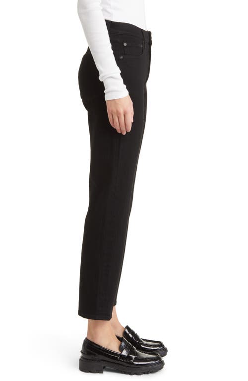 Rag & Bone Womens Logan Mid-rise Wide-leg Stretch-denim Jeans Elenna In Black