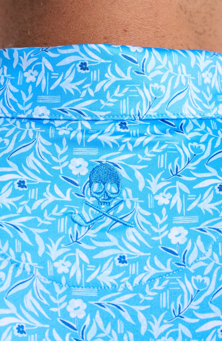 Robert Graham Ebford Performance Golf Polo, Alternate, color, Blue