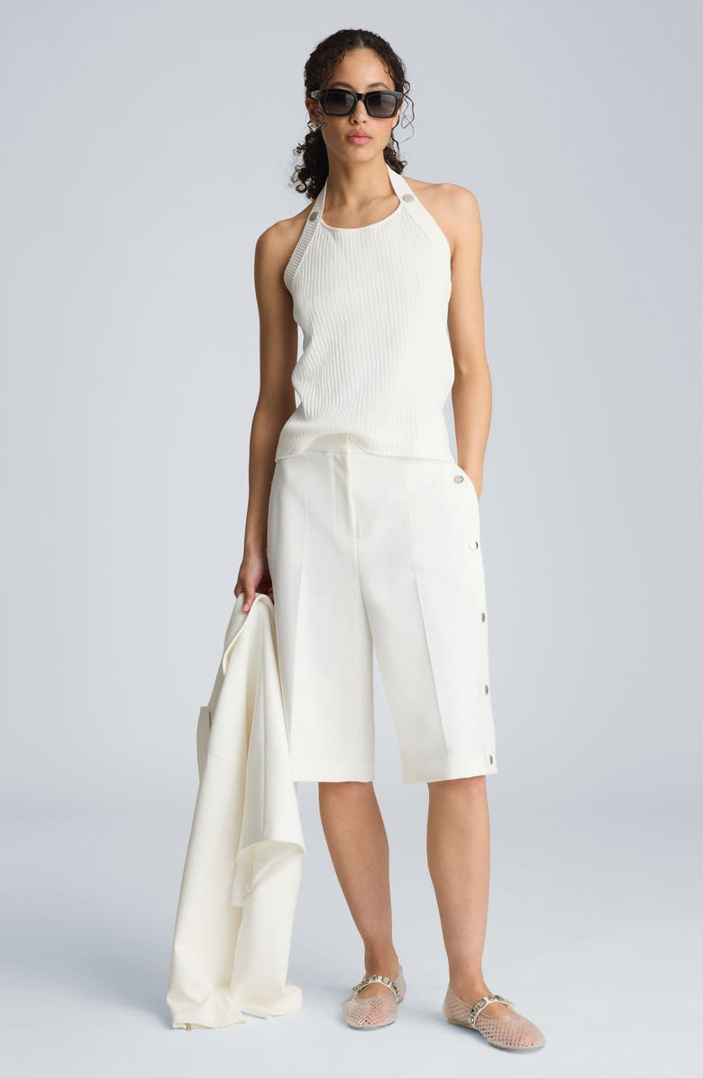 Kenneth Cole Rib Halter Sweater, Alternate, color, 