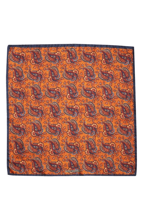 Nordstrom Paisley Silk Pocket Square In Multi