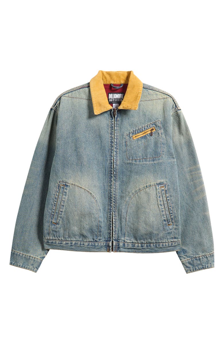 Billionaire Boys Club BB Lynx Lined Denim Jacket, Alternate, color, Mission Control