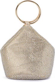 Olga Berg Ellie Crystal Mesh Bag