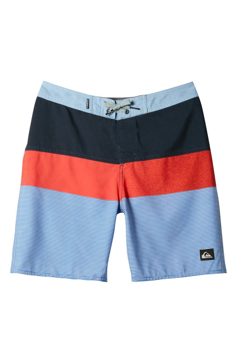 Quiksilver Everyday Colorblock 17 Board Shorts, Main, color, 