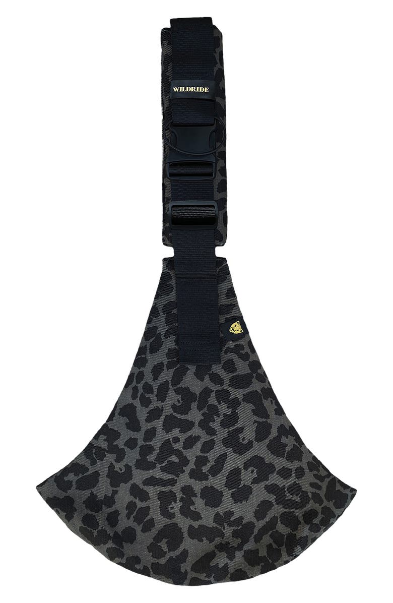 WILDRIDE Toddler Carrier, Alternate, color, Grey/ Black Leopard Pattern