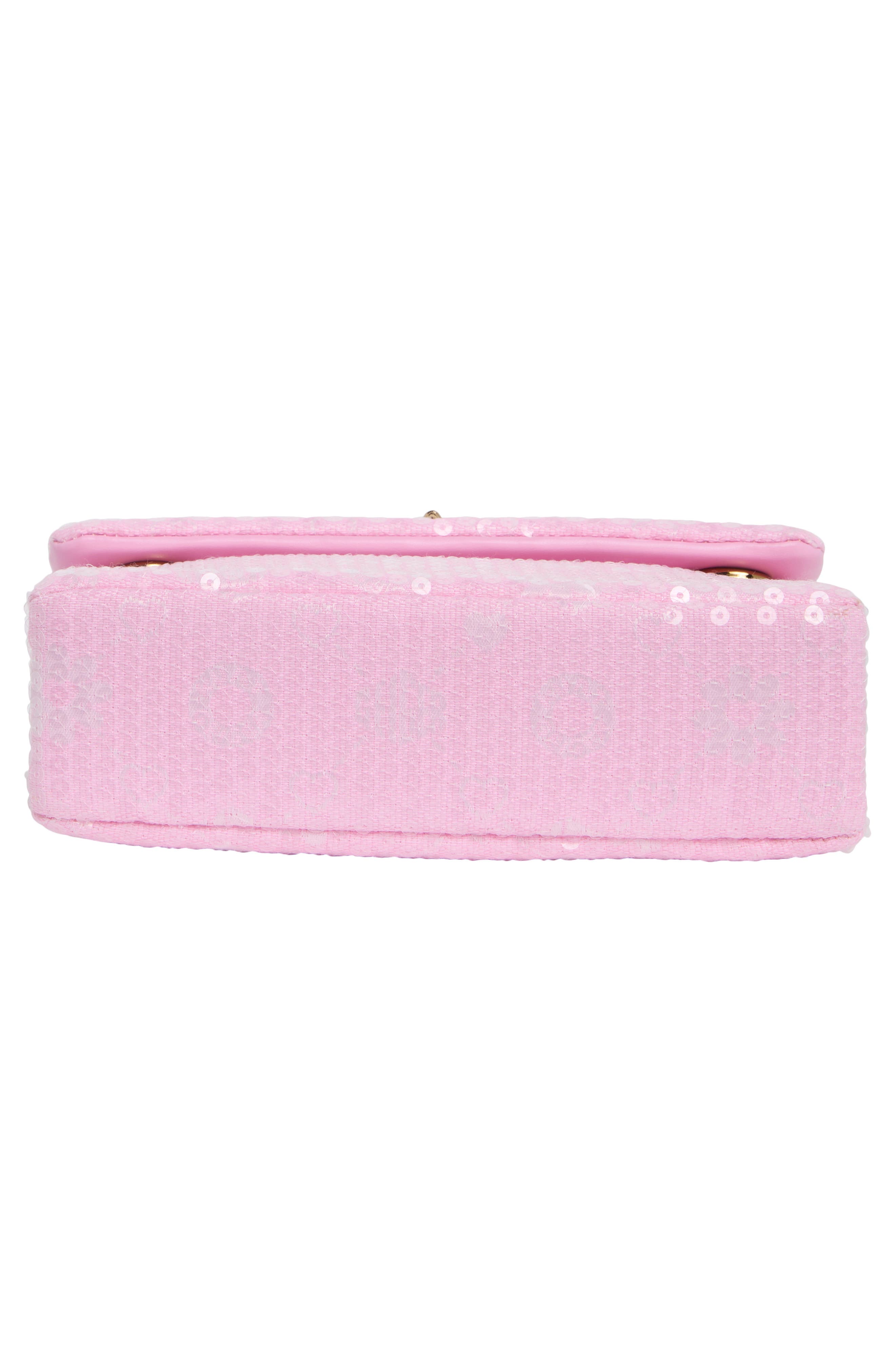 Sequin Mini Brixton Convertible Shoulder Bag, Alternate, color, LIGHT/ PASTEL PINK