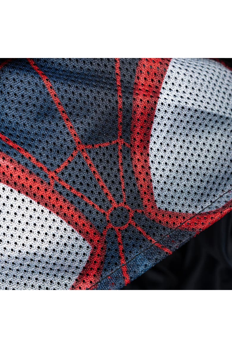 Spider-man Hooded Zip-up Puffer Jacket (toddler, Little Kid & Big Kid), Alternate, color, Miles Black Red