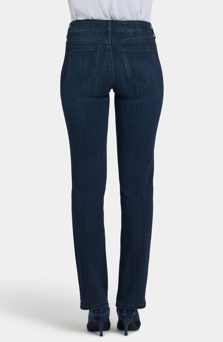 NYDJ Marilyn Stretch Straight Leg Jeans, Alternate, color, Obsidian Blue
