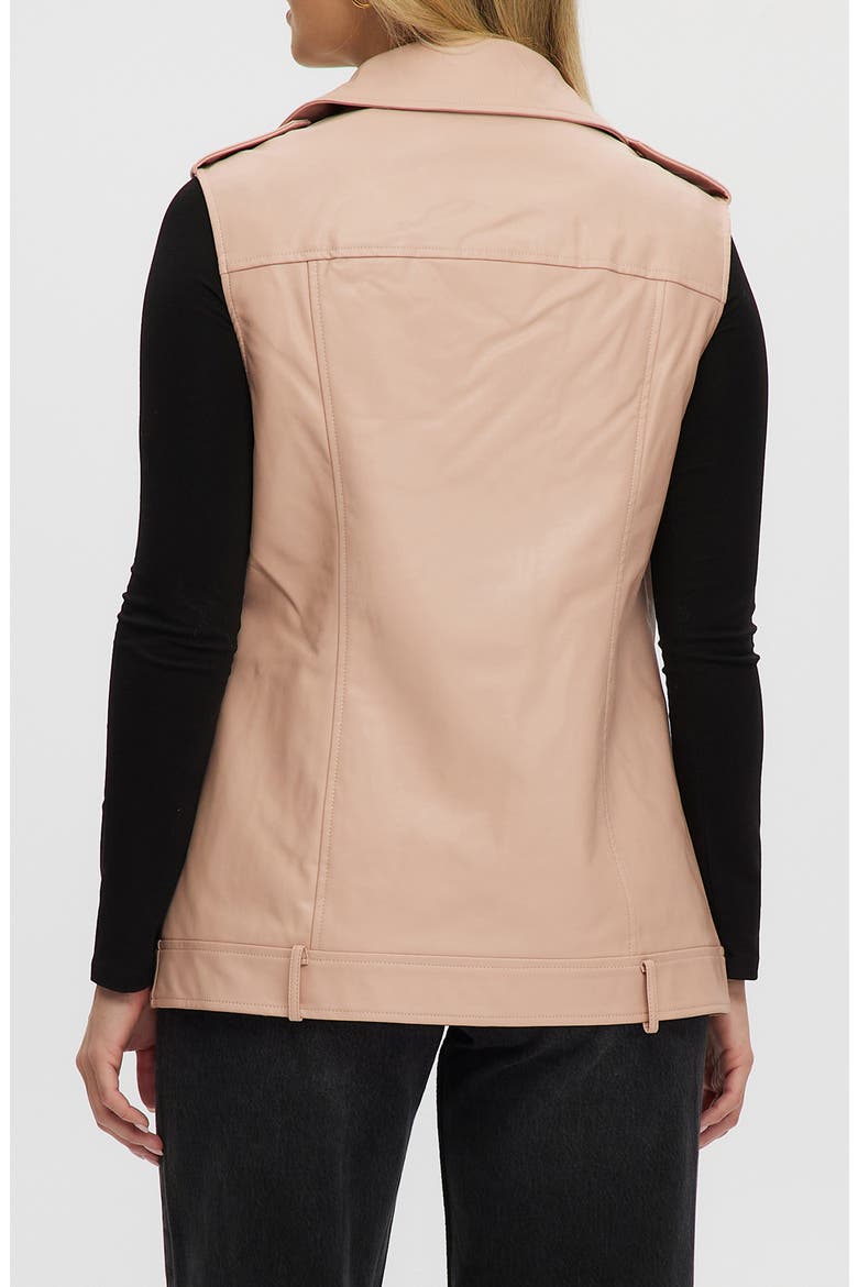 Faux Leather Vest, Alternate, color, BALLET SLIPPER